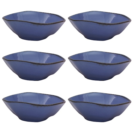 RYO 6 Large Dinner 20.29 Oz Soup Bowls In Blue